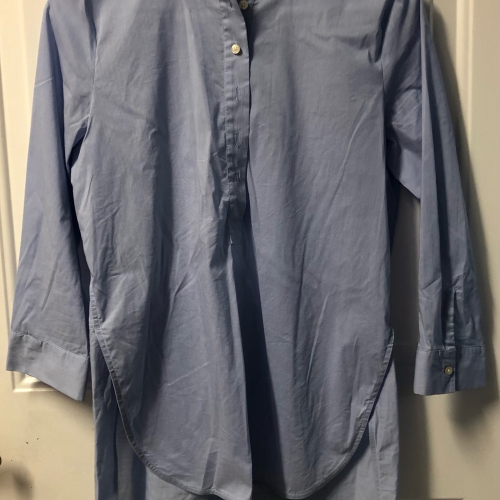 Ann Taylor Blue Chambray Top Women’s size XS